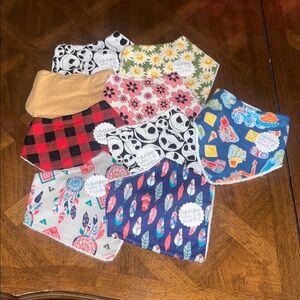 Colorful Baby Bandana Bib Set